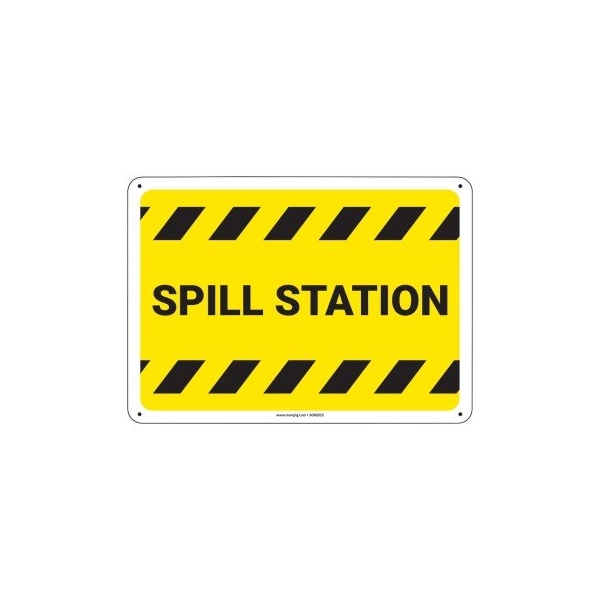 Pig PIG Spill Station Sign 14" x 10" Plastic 14" L x 10" H SGN2025-10X14-PLS - main